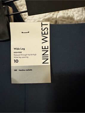 Nine West Wide Leg Trousers Navy